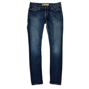BKE Madison Skinny Jeans  Women's Size 27  Lowrise Dark Wash Stretch Denim